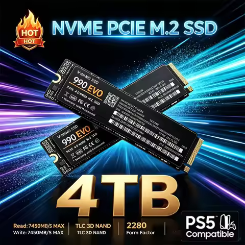 Gaming M.2 NVMe SSD 990 EVO PCIe 4.0 X4 7400MB/s TLC 3D NAND 2280 Internal Drive 500GB 1TB 2TB 4TB f