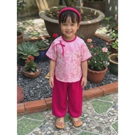 [BONUS MANE] Bao Ngoc Pink Lotus Baby Girl Dharma Dress - High Quality Innovative Temple Dress