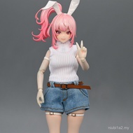 1/12 Soldier Clothes Accessories Snail Shell Machine Lady Female Body Hot Pants Belt Denim Shorts Sh