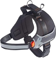 HERCULES P XXL Harness Black, Adaptive Weight Up to 176.4 lbs (80 kg), Sampo Goods, Walks, Going Out