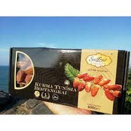 Sun Fruit Kurma Tunisia Bertangkai Deglet Nour Dates / Kurma Tunisia Deglet Nour Bertangkai (400gm)