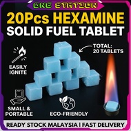 20Pcs Hexamine Solid Fuel Tablet Charcoal Fire Starter Camping Lilin Askar Camping Alcohol Fuel Tabl