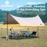 ROCKBROS Camping Tent Waterproof UV Protection 12 ㎡ 6-8 People UPF50+ Thickened Silver-coated Square Canopy Outdoor Sunshade Tent