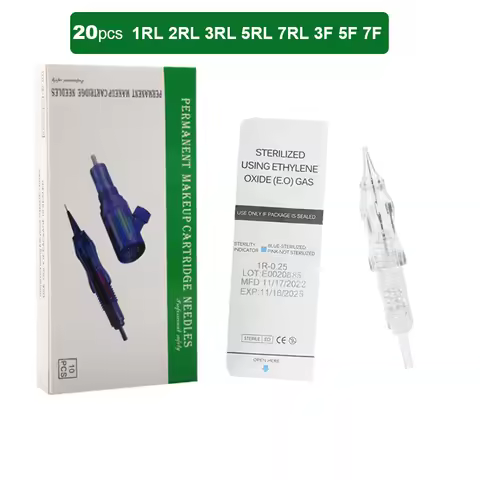 20PCS Revolution Tattoo Needle Cartridge Permanent Makeup Screw Cartridge Needles For Black pearl pm