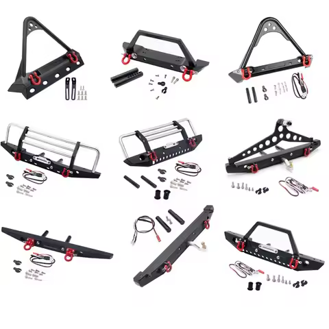 Rc Car Aluminum Alloy Bumper for Axial SCX10 II Traxxas TRX-4