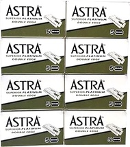40 Astra Superior Platinum Razor Blades + 1 Treet Platinum Razor Blades