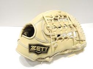 限量店家訂製款 日本品牌 ZETT 硬式牛皮 棒壘球 野手手套 外網檔(BPGT-362SP5838)奶油色