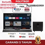 LED POLYTRON GOOGLE TV 4K UHD CINEMAX SOUNDBAR 50Inch PLD50BUG