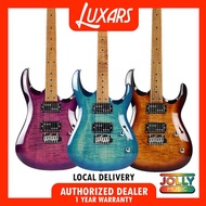 Luxars S-G37 T Alder Body 24-fret Stainless Fret Electric Guitar Alnico Roasted Maple