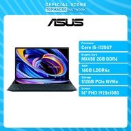 ASUS ZENBOOK DUO 14 (UX482E-GHY412WS) LAPTOP (i5-1135G7, MX450, 16GB, 512GB, 14” FHD IPS, WIN11)