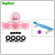 4pcs 70mm Light Up Longboard Skateboard Wheels Magnetic Core Wheels 78A