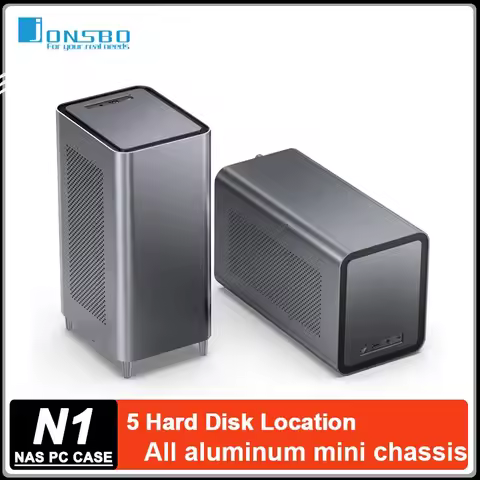 JONSBO N1 Small NAS Case Storage All-In-One Server Multimedia PC Case ITX Motherboard 5 Hard Disk Lo