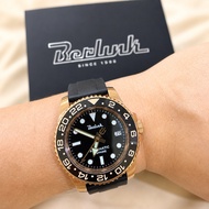 Berlink Root Beer Bezel Automatic Watch 42mm | Sapphire Crystal | 300M Water Resistant | Japan Movem