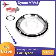 For Dyson V7/V8 Dust Bin Cover Set SV10 SV11 Vacuum Cleaner Dust Container Lid w/ Seal Ring + Screwd