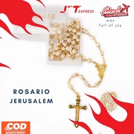 Readyyy Catholic Rosary Necklace Cross Beads 8 mm Mote prop