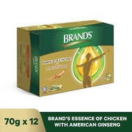 BRANDS Essence of Chicken with American Ginseng 12'sx70g
