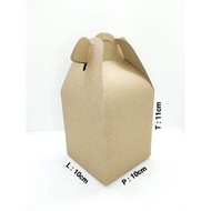 10 PCS KRAFT SOUVENIR BOXES 10X10X11 APJ