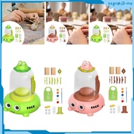 [SzgrqkjefMY] Kids Electric Pottery Wheel Pottery Machine Adjustable Speed Portable Lightweight Chil