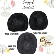 Javanese hair bun, standard hair bun, bent hair bun, Sundanese hair bun