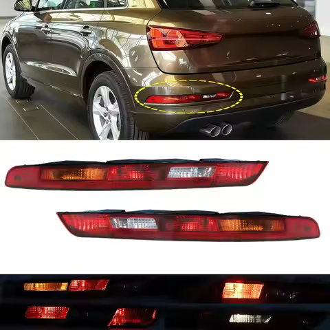 For Audi Q3 2011-2015 2016-2018 Car Rear Bumper Light Reversing Lamp Tail Light 8U0945095B 8U0945096