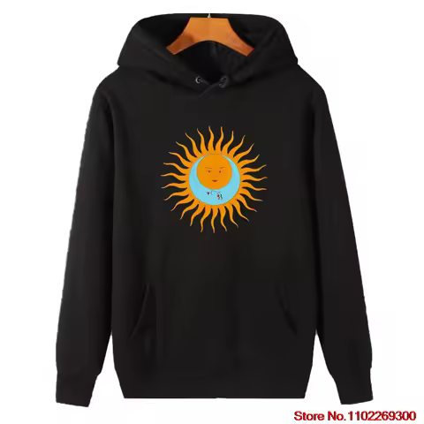 2025 King Crimson Larks' Tongues In Aspic Graphic Hooded Sweatshirts Winter Thick Sweater Hoodie Hoo