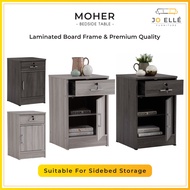 Jo ELLE - Moher Bedside Table with 1 Drawer / Small Table / Wardrobe/ Storage Cabinet