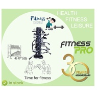 DT-676 FITNESS PRO Commercial Gym Station Pulley Cable Handle Attachments Rack