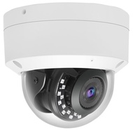 4K 8MP PoE IP Vandal Dome PoE IP Camera Outdoor, 2.8mm Wide Angle 108° Fov, 98ft Night Vision, H.265