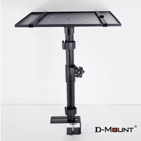 D-MOUNT XP-15 42cm -64cm 360 rotate height adjustable universal speaker desktop stand loudspeaker bo