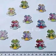 Frog Wooden Buttons