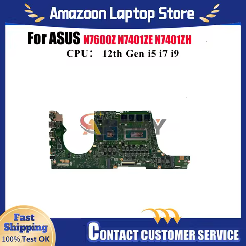 N7401ZC Laptop Motherboard For ASUS Vivobook N7401ZE K6500Z N7401Z N7600Z K6400Z N7401ZH Mainboard W