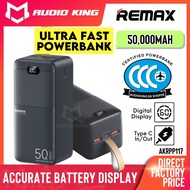 REMAX [CCC Certified] Power Bank Camping Capacity 50000mAh PD Fast Charging 22.5W Type C AKRPP117