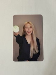 MAMAMOO Moonbyul 親筆簽名小卡（正反面）