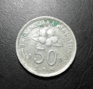 Koin 50 Sen Malaysia 1997