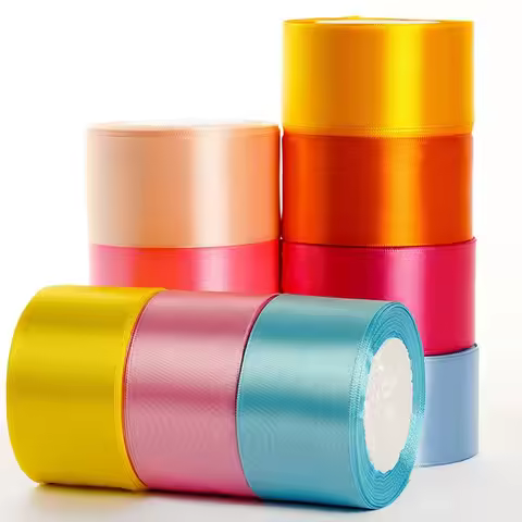 22meters/roll 4cm Satin Ribbon Wholesale Fabric Tape for Crafts Gift Satin Ribbon for Bows Artificia