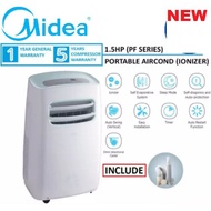 Midea 1.5HP Ionizer Portable Air Conditioner MPF-12CRN/PENDINGIN BERDIRI