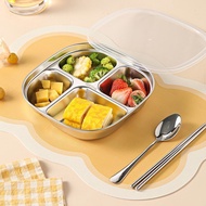 Stainless Steel Dinner plate divided plate divided plate Food Grade 316 Stainless Steel Kindergarten