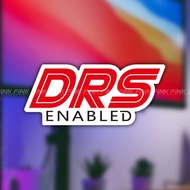 F1 Formula drs Start Reflective Stickers Computer Stickers