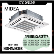 Midea Air Conditioner Ceiling Cassette R32 Non Inverter 1.5HP - 2.5HP