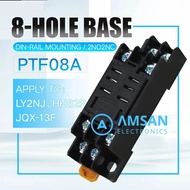 Relay LY2N 2NO 2NC dengan LED indikator 8pin 2x10A / JQX-13F / HH62P