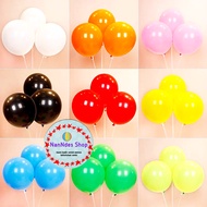 10 pcs Balon DOFF 12 inch - Balon Dekorasi Ulang Tahun - Request Warna Merah Pink Hitam Putih Biru H