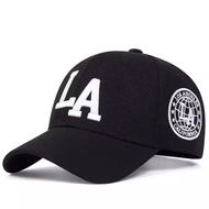 Hat LA Korean Version Baseball Cap Men Women Sunshade Cap Sun Cap Hard Top Adjustable