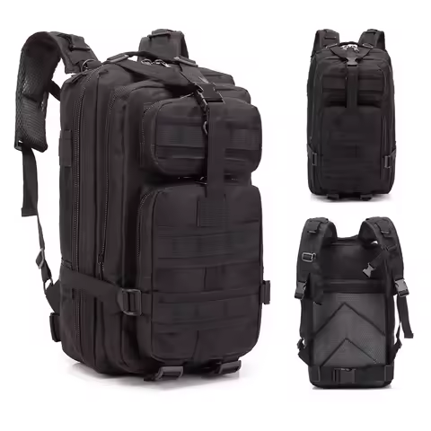3P Tactical Backpack 20L-25L 1000D Nylon Outdoor Hiking Camping Traveling Fishing For Men Hunting Mo