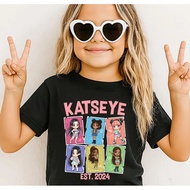 Katseye Short Sleeved The Beautiful Chaos T-shirt  Katseye Gnarly Unisex Tee Pop Band Tee Fans Gifts