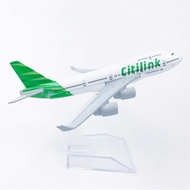 Mô hình máy bay Indonesia Citilink Airways Boeing B747 16cm MB16030
