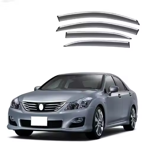 For 2005 To 2009 Toyota Crown Window Visor Car Rain Shield Awning Trim Cover Side Window Deflector D