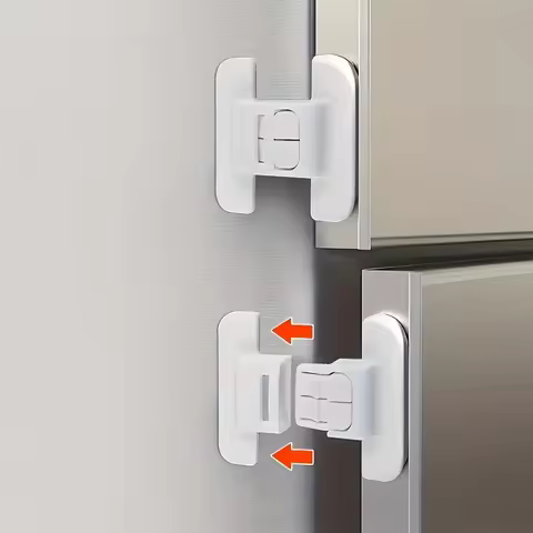 5pcs Universal Refrigerator Lock Household Refrigerator Door Closer Multi-function Cabinet Door Lock