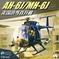 Aaa Model Qiduo Little Eagle Assembled Aircraft Kh50003 Ah-6J/Mh-6J Bird Helicopter 1/3
