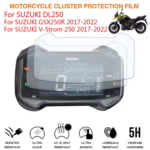 For Suzuki DL250 GSX250R V-Strom 250 DL V Strom 250 GSX 250 R Motorcycle Speedometer Scratch Screen 