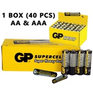 GP SUPERCELL SUPER HEAVY DUTY BATTERY AA/AAA (1 BOX: 40 PCS)